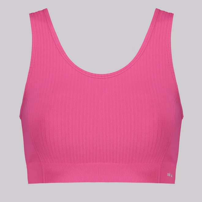 Top Canelado Selene Sem Costura Feminino - Foto 1