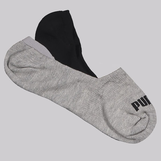Meia Invisível Puma 2 Pares Masculina - Foto 1