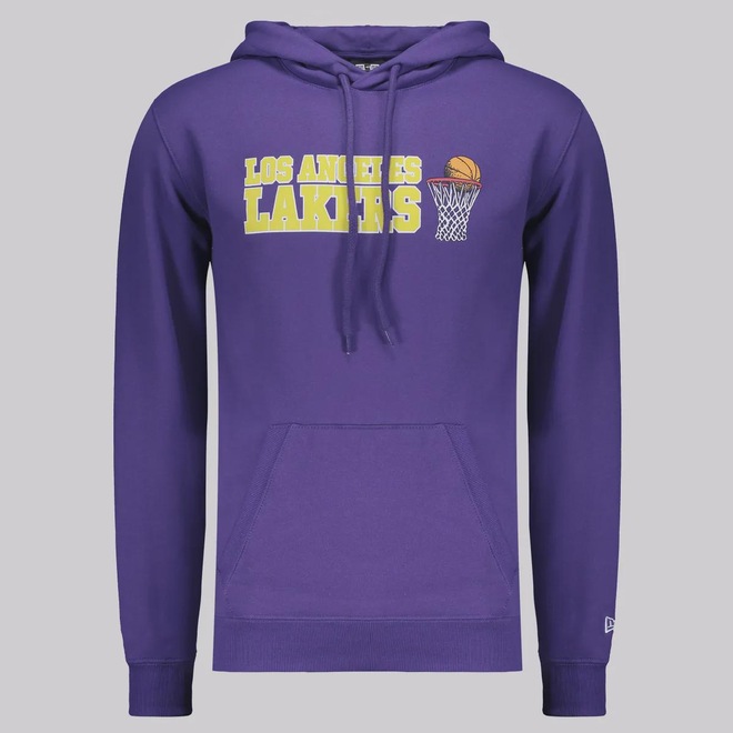 Blusão de Moletom New Era NBA Los Angeles Lakers Core - Foto 1