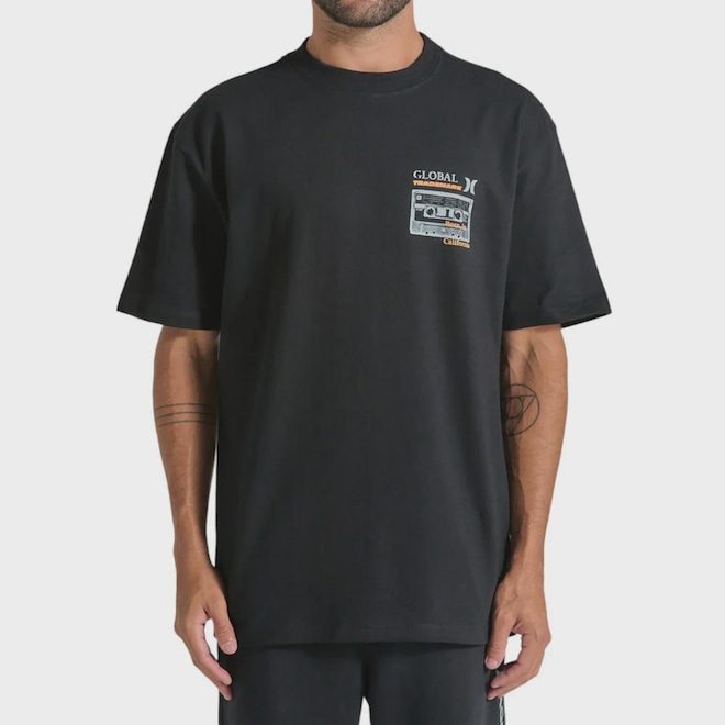 Camiseta Masculina Oversized Hurley State - Foto 1
