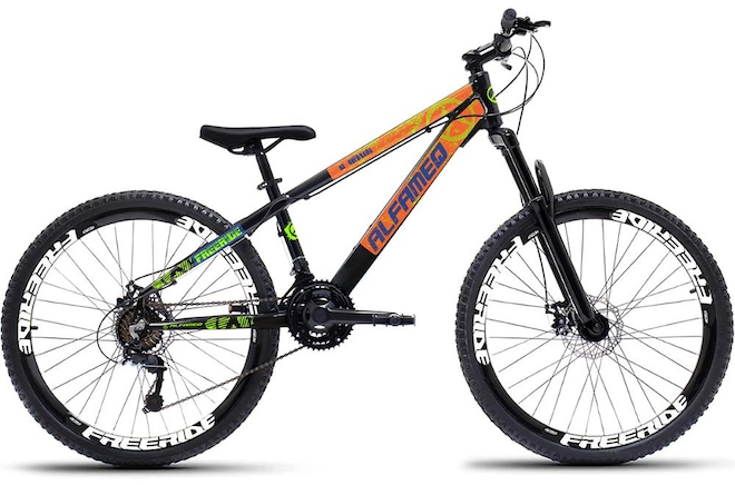 Bicicleta Alfameq Freeride aa Quebrada Aro 26 Freio a Disco 21 Marchas Shimano - Foto 1