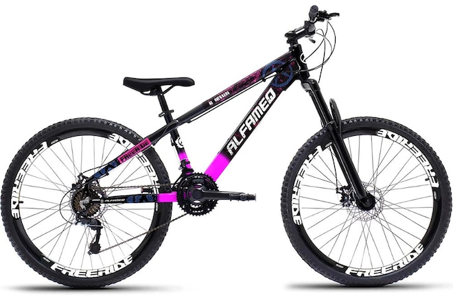 Bicicleta Alfameq Freeride aa Quebrada Aro 26 Freio a Disco 21 Marchas Shimano - Foto 1