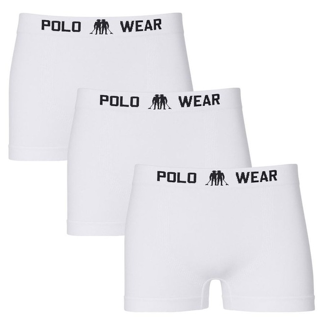 Kit 3 Cuecas Boxer Polo Wear Basic Infantil - Foto 1