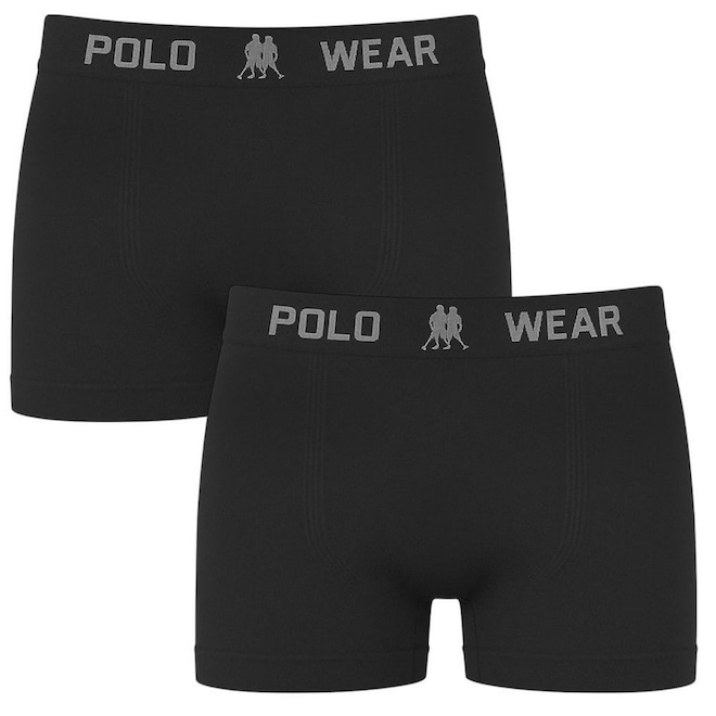 Kit 2 Cuecas Boxer Polo Wear Basic Infantil - Foto 1