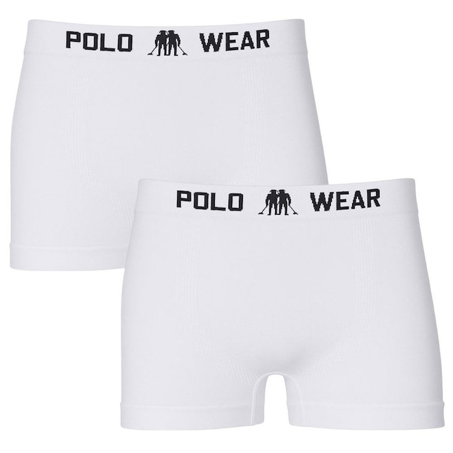 Kit 2 Cuecas Boxer Polo Wear Basic Infantil - Foto 1