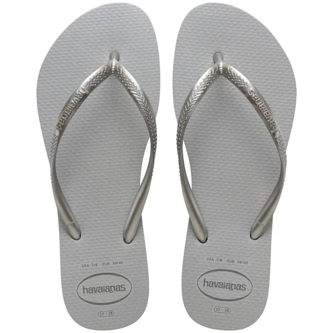 Chinelo Havaianas Slim Gloss Feminino - Foto 1