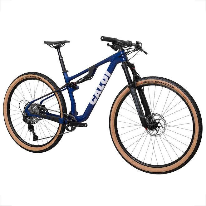 Bicicleta Aro 29 Mtb Caloi Elite Carbon Fs Sport 2025 Rockshox Sid - Foto 1