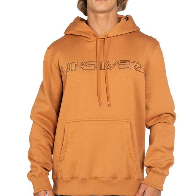 Blusão de Moletom Masculino Quiksilver Canguru Word Block com Capuz - Foto 1