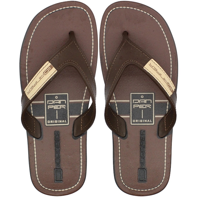 Chinelo Danper Premier Estampa com Dedo Masculino - Foto 1