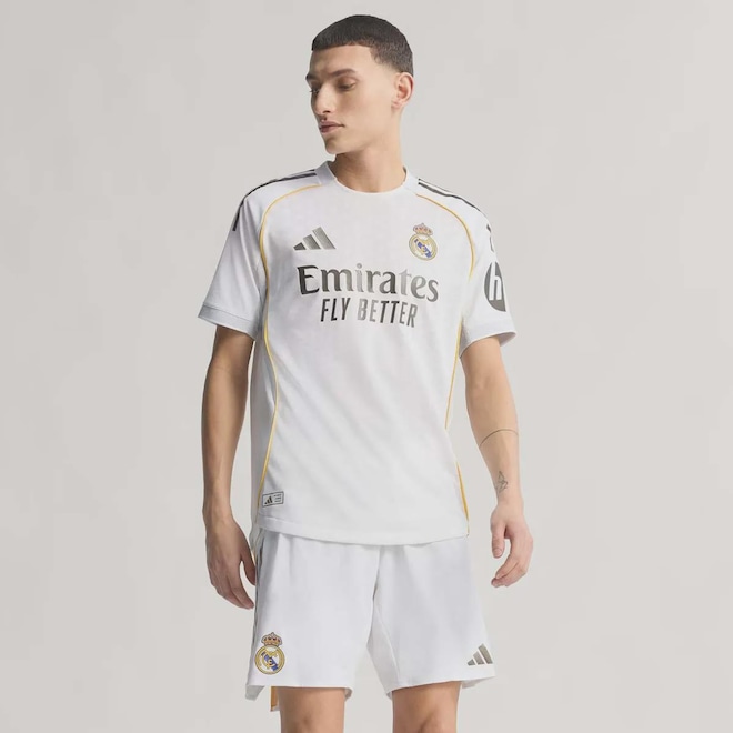 Camisa Real Madrid Home 2026 Jogador adidas Msculina - Foto 1