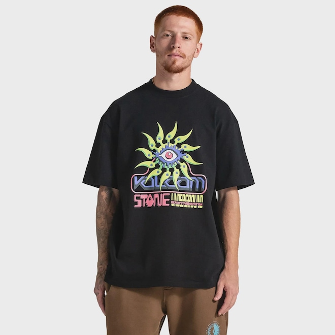 Camiseta Masculina Volcom Comfort Reality - Foto 1