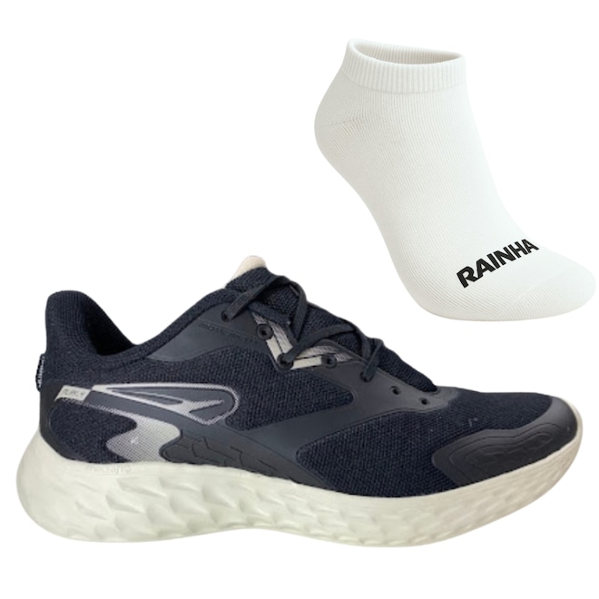 Kit Masculino Tênis Rainha Play Iv e Meia - Foto 1