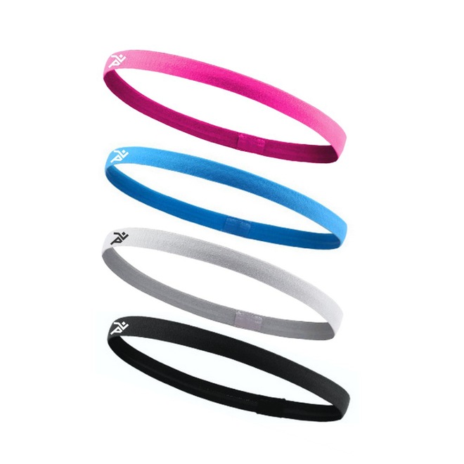 Faixa de Cabelo com Silicone Sportbr Coloridas - 4 unidades - - Foto 1