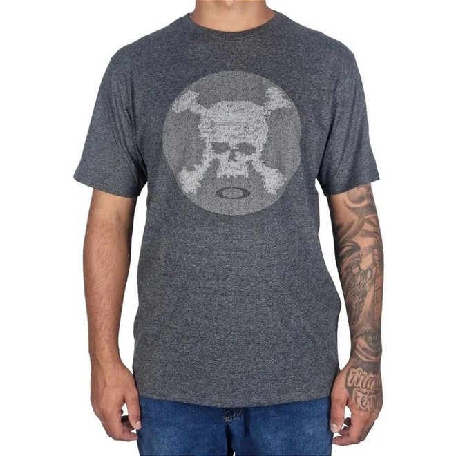 Camiseta Masculina Oakley TRN Graphic Skull WT25 - Foto 1