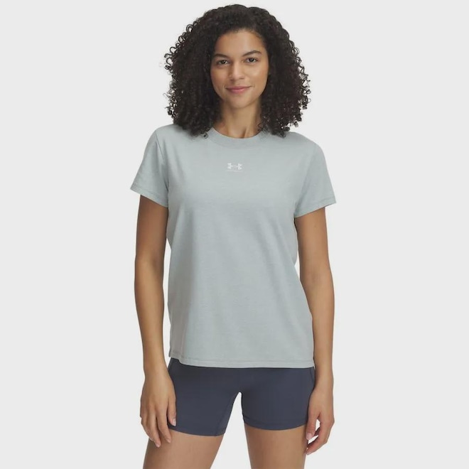 Camiseta Under Armour Rival Core Feminina - Foto 1