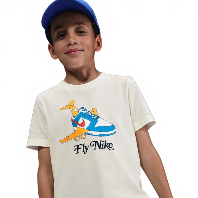 Camiseta Nike Sportswear Fly Dunk Infantil - Foto 1