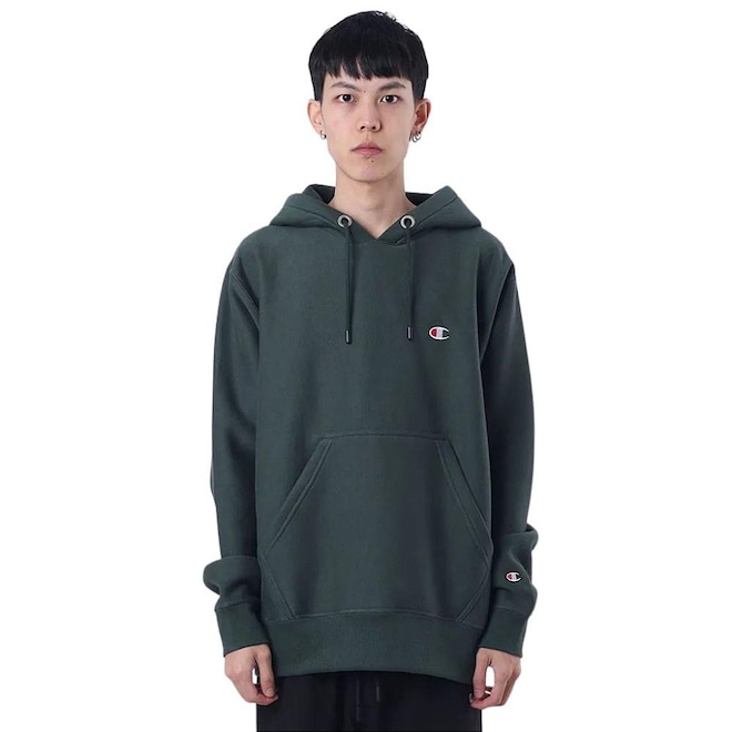 Blusão de Moletom Canguru Masculino Champion Champ Cang Rw Ml Emb Logo Ground - Foto 1