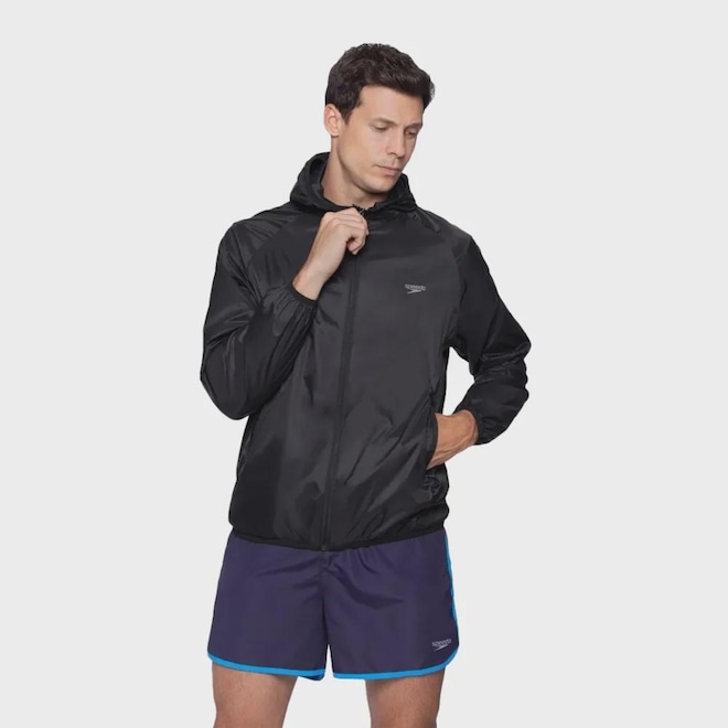 Jaqueta Corta Vento Masculina Speedo Essential - Foto 1