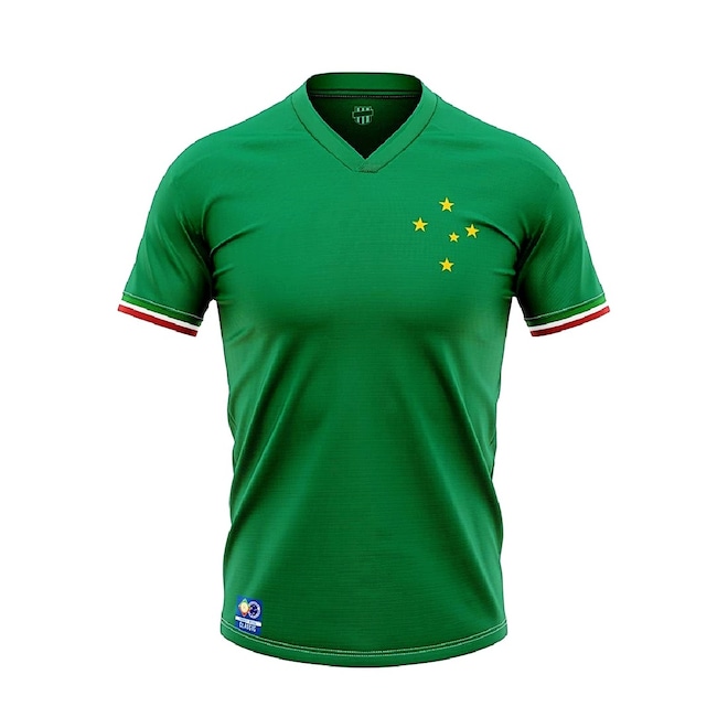Camisa Itália Verde Cruzeiro Retrô Edição Especial Palestra Retrômania Masculina - Foto 1
