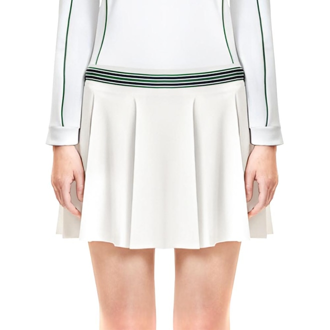 Saia Shorts Lacoste Em Pique Feminina - Foto 1