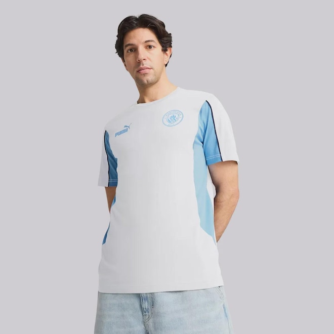Camiseta Manchester City Ftblarchive 26/27 Puma Masculina - Foto 1