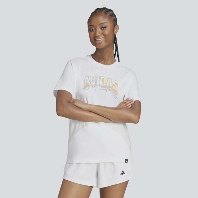 Camiseta adidas Gráfica Infill Feminina - Foto 1