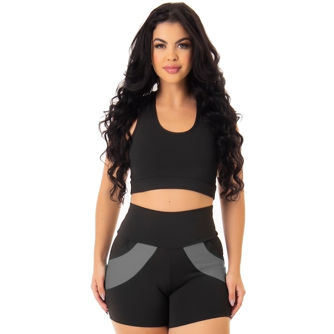 Short Feminino Frishop Zero Transparência - Foto 1