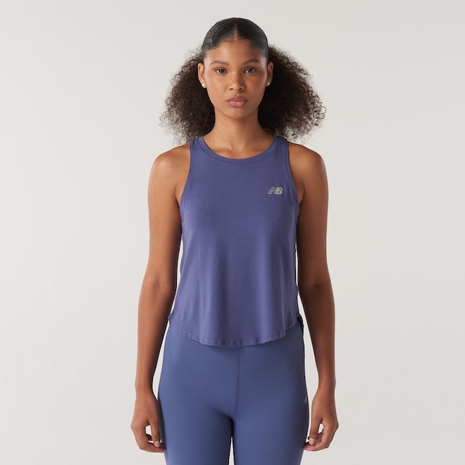 Camiseta Regata Feminina New Balance Drapey - Foto 1