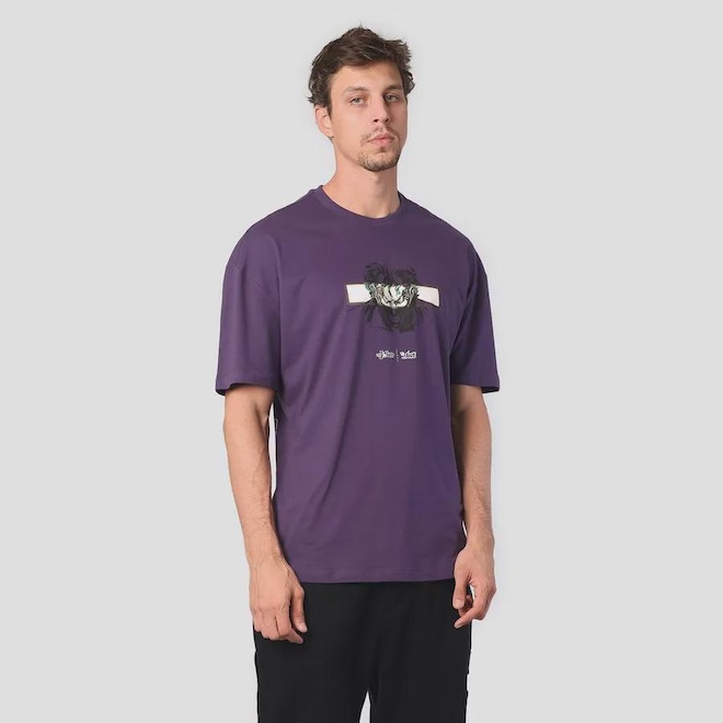 Camiseta Lost + Joker Crazy Masculino - Foto 1