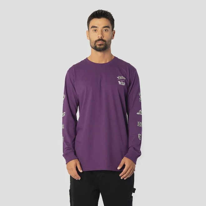 Camiseta Manga Longa Lost + Joker Masculino - Foto 1