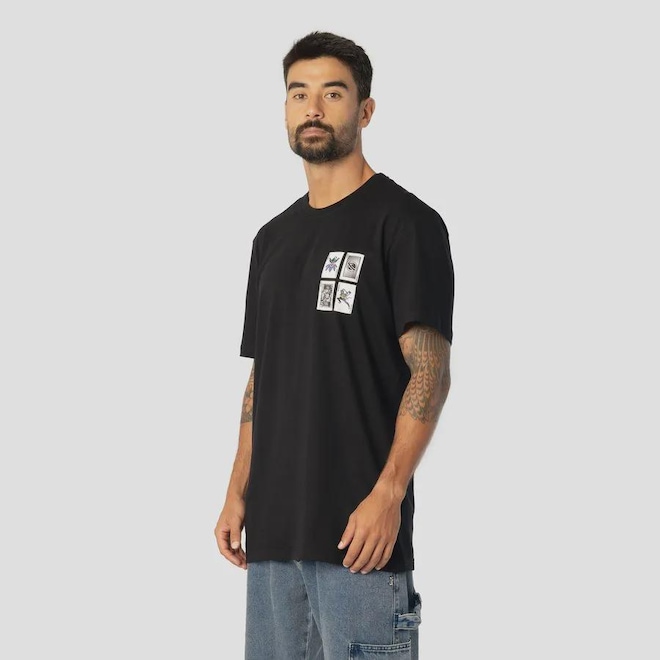 Camiseta Lost + Joker Cards Masculino - Foto 1
