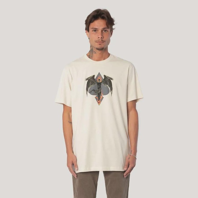 Camiseta Regular MCD Anjo Fogo Espada Masculino - Foto 1