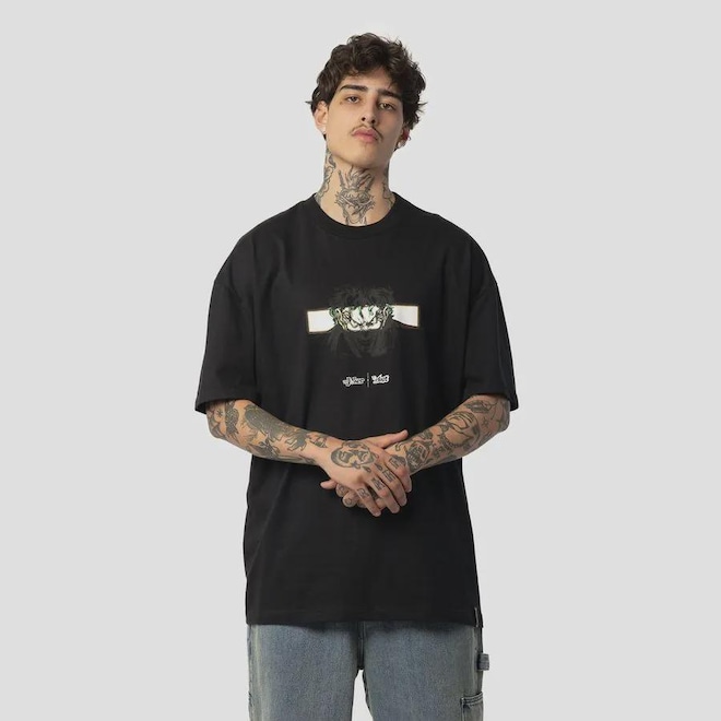 Camiseta Lost + Joker Crazy Masculino - Foto 1