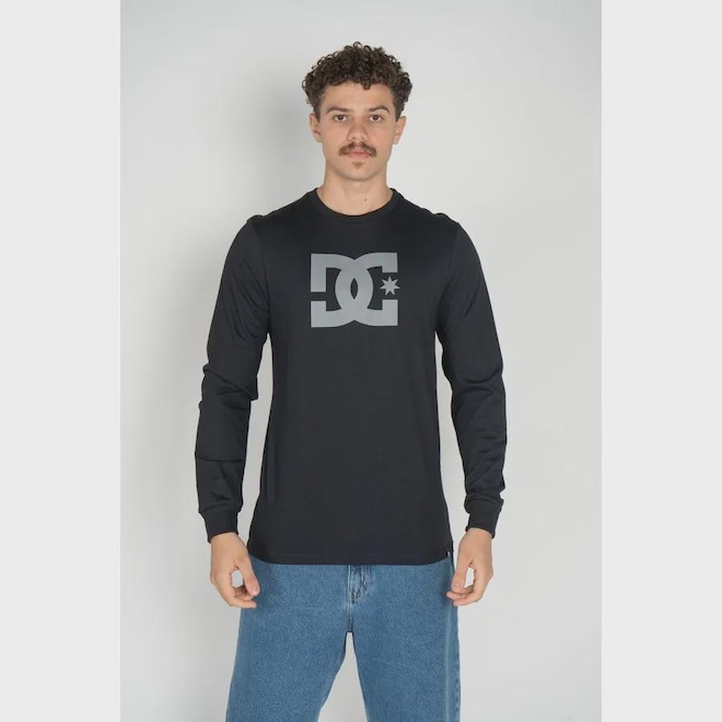 Camiseta Manga Longa DC Shoes Dc Star Masculina - Foto 1