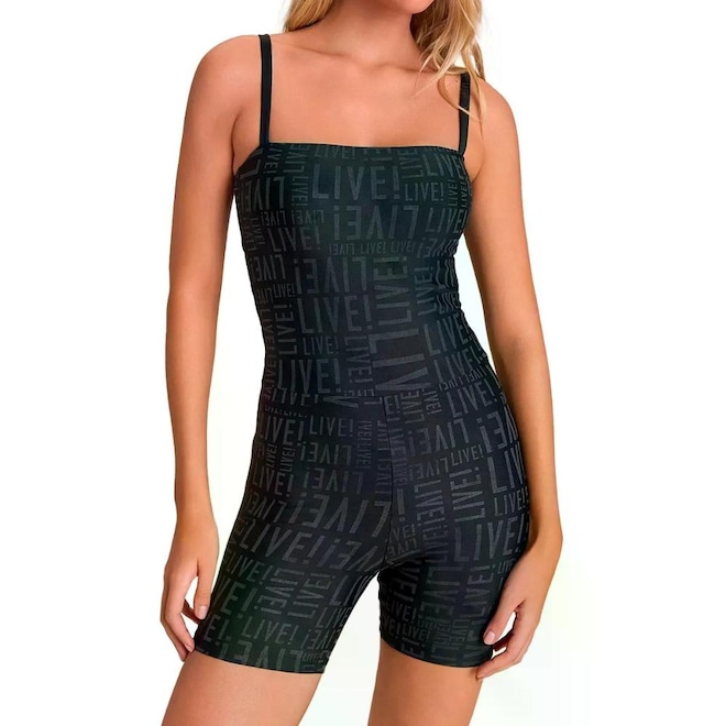 Macaquinho Shorts Live Sense Pro Feminino - Foto 1