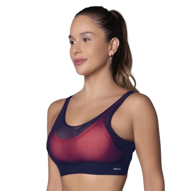 Top Selene Tule com Bojo Feminino - Foto 1