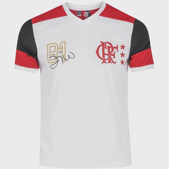 Camisa Flamengo Zico Retrô Masculino - Foto 1