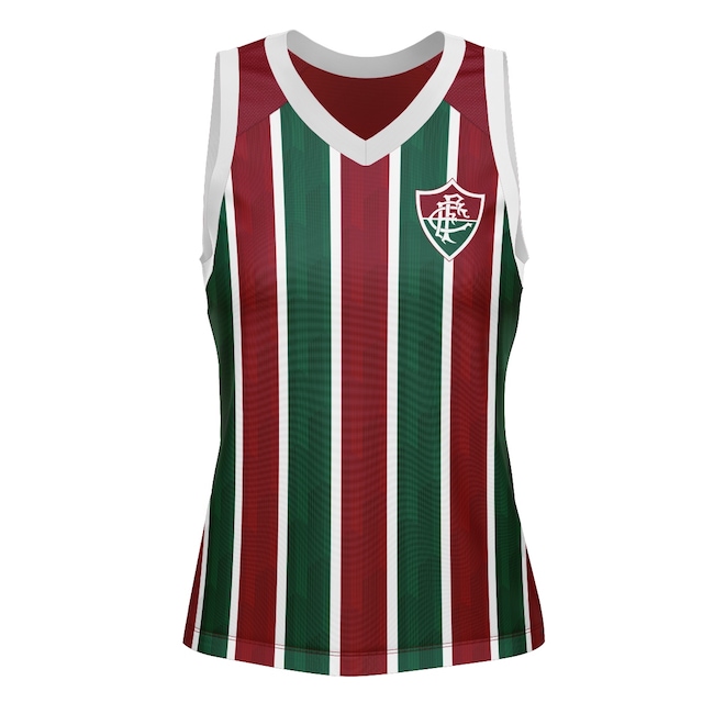 Camisa do Fluminense Regata Nos Tricolor Braziline Feminino - Foto 1