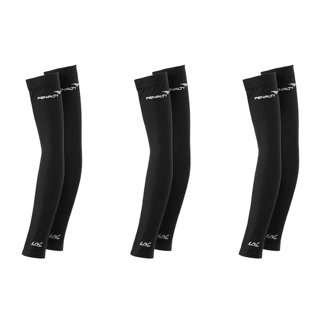 Kit Manguito Penalty Esportivo Proteção UV50+ - 3 Unidades - Foto 1