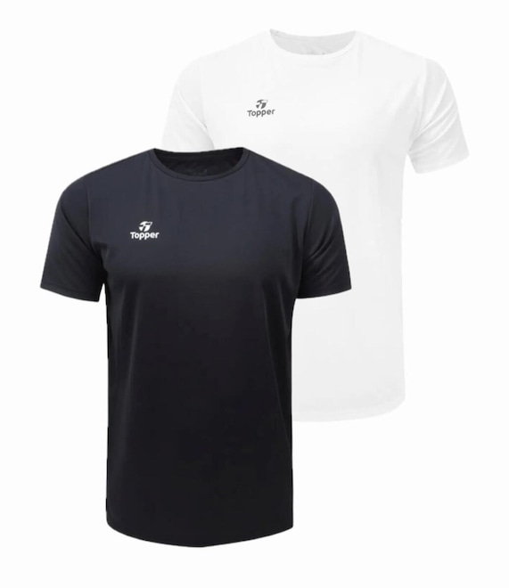 Kit Camiseta Masculina Topper Classic New - 2 Unidades - Foto 1