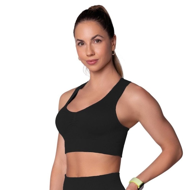 Top Selene Nadador Sem Costura Feminino - Foto 1