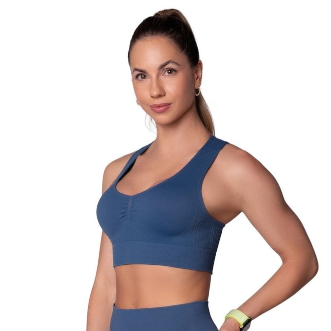 Top Selene Nadador Sem Costura Feminino - Foto 1