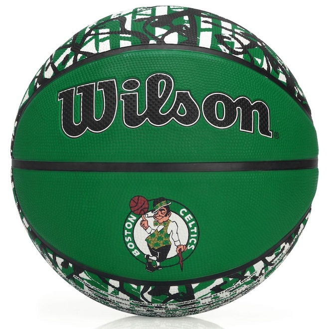 Bola de Basquete Wilson NBA Team Graffiti Boston Celtics - Foto 1