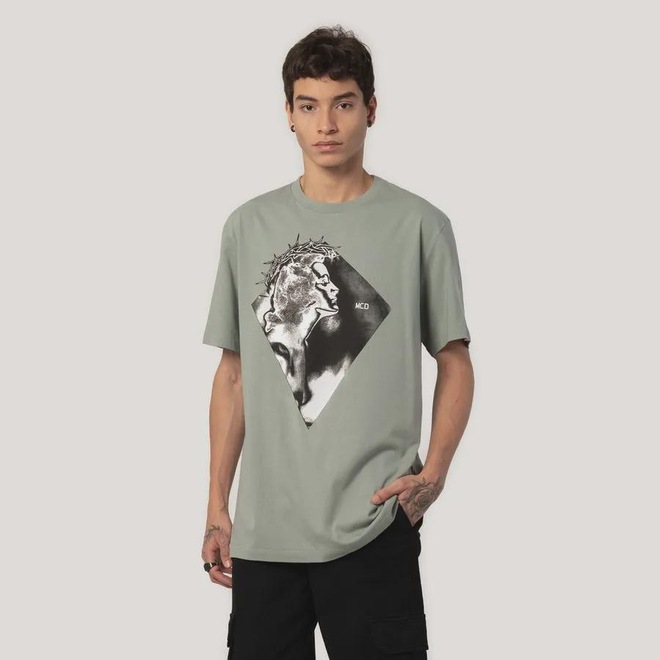 Camiseta Regular MCD Santa Gótica Masculino - Foto 1