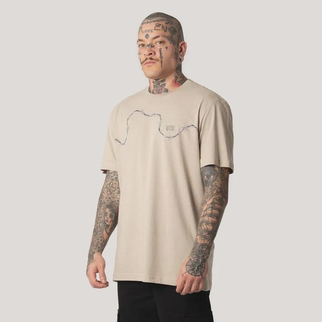 Camiseta Regular MCD Arame Farpado Masculino - Foto 1