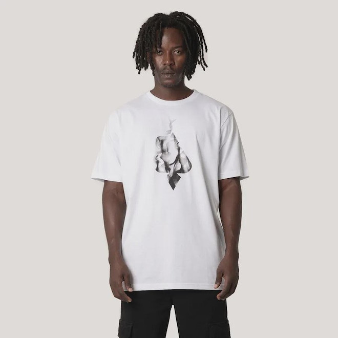 Camiseta Regular MCD Espada Fogo Negro Masculino - Foto 1