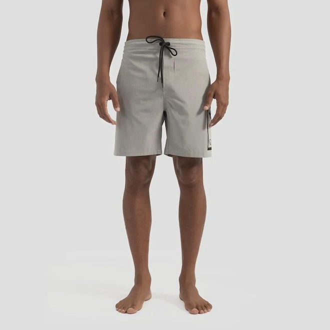 Shorts de Elástico Lost Grey Masculino - Foto 1