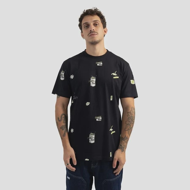 Camiseta Digital Lost Beach Trash Masculino - Foto 1