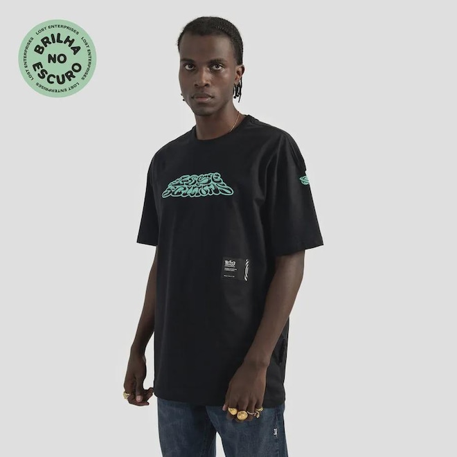 Camiseta BoxFit Lost Sounds Brilha Masculino - Foto 1
