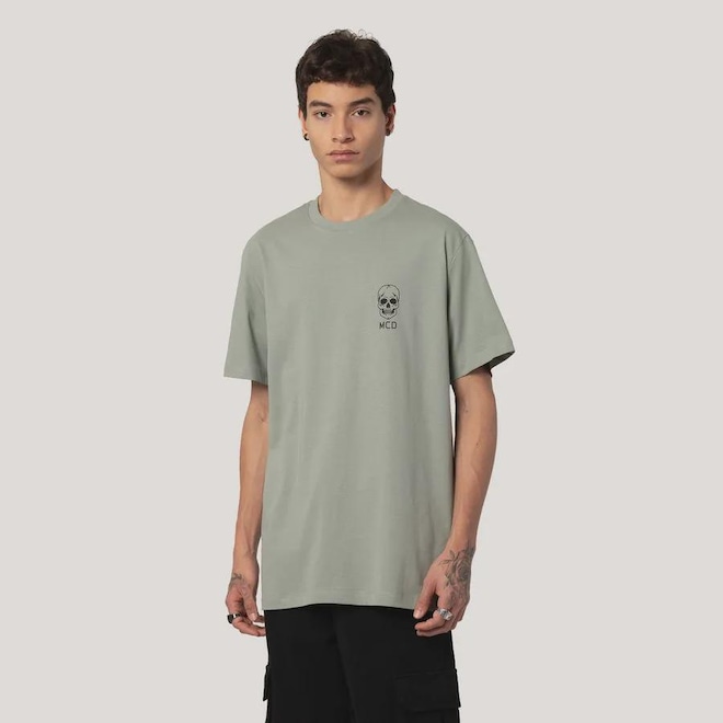 Camiseta Regular MCD Logo Caveira Masculino - Foto 1